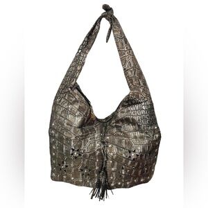 Viva of California Metallic Croc Handbag